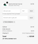 Rochester Red Wings coupon verification screenshot