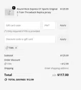 Rochester Red Wings coupon verification screenshot