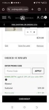 KDBRC2KTNL coupon verification screenshot