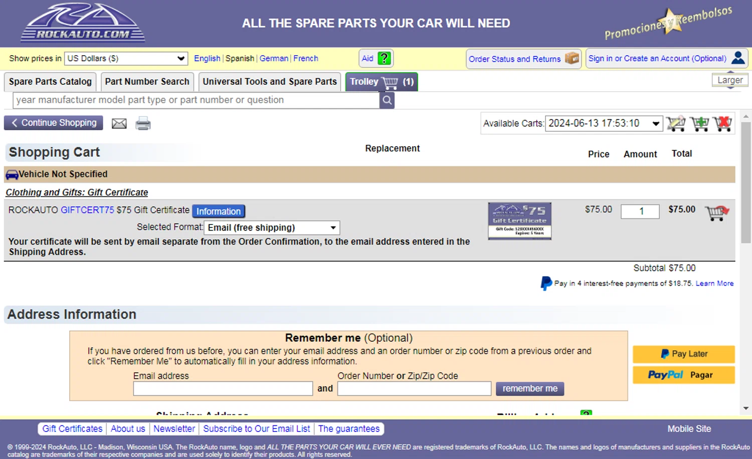 RockAuto Discount Codes 75 Off Coupons Jan 2025