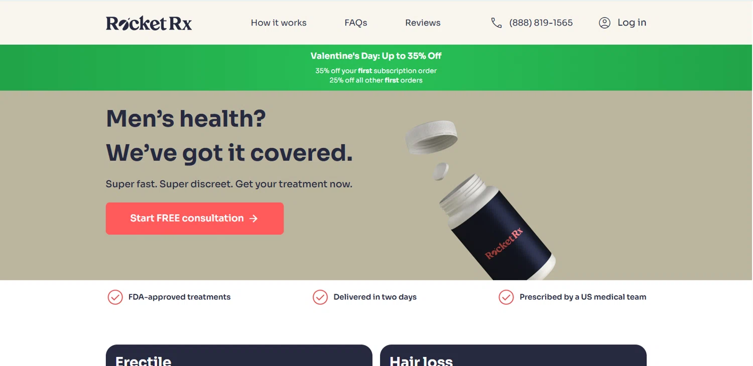 RocketRX checkout page showing RocketRX promo code box | Screenshot taken by SimplyCodes community member on Feb 9, 2026