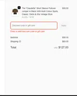 FLASH25 coupon verification screenshot