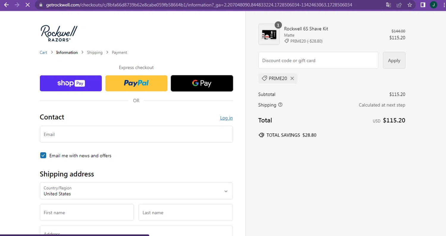 Rockwell Razors Promo Codes - 15% Off | October 2024