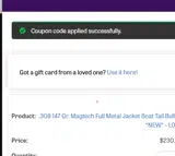 20OFFMAGTECH coupon verification screenshot