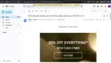CYBER coupon verification screenshot