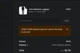 JOSECOHEN coupon verification screenshot