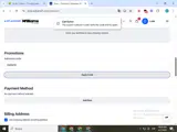 Williams Racing coupon verification screenshot