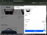 Williams Racing coupon verification screenshot