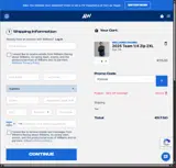 Williams Racing coupon verification screenshot