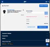 Williams Racing coupon verification screenshot