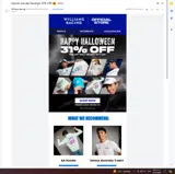 Williams Racing coupon verification screenshot