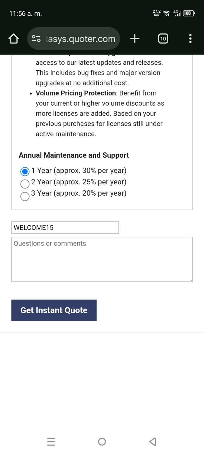 RollBack Rx Pro checkout page showing RollBack Rx Pro promo code box | Screenshot taken by SimplyCodes community member on Jul 22, 2025