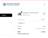 Romano Promo Dealer Supply coupon verification screenshot