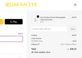 Romantix coupon verification screenshot