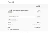Room 422 coupon verification screenshot