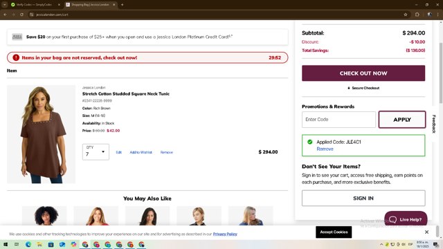 RoomDividersNow checkout page showing RoomDividersNow promo code box | Screenshot taken by SimplyCodes community member on Jan 18, 2025