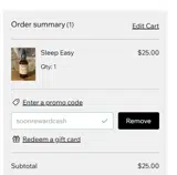SOONREWARDCASH coupon verification screenshot