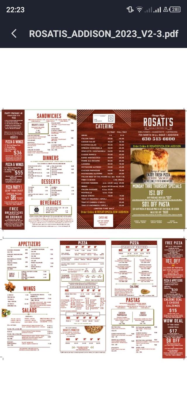 Rosati's Pizza checkout page showing Rosati's Pizza coupon code box | Screenshot taken by SimplyCodes community member on Aug 14, 2025
