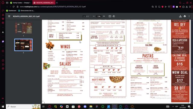 Rosati's Pizza checkout page showing Rosati's Pizza coupon code box | Screenshot taken by SimplyCodes community member on May 22, 2025