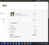 rose10% coupon verification screenshot