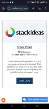 STACKROSE coupon verification screenshot