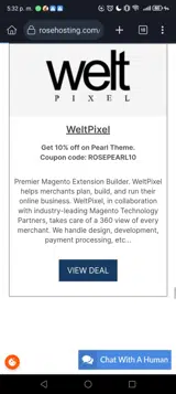 ROSEPEARL10 coupon verification screenshot