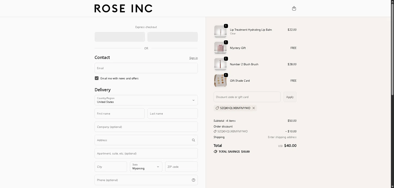 Rose Inc Promo Codes - 20% Off (20 Verified) May 2026 Rose Inc Promo Codes - 20% Off (20 Verified) May 2026