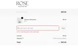 Rose MD Skin coupon verification screenshot