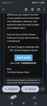 THANKSDOC20 coupon verification screenshot