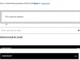 SALUTE20 coupon verification screenshot