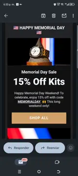 Memorialday coupon verification screenshot