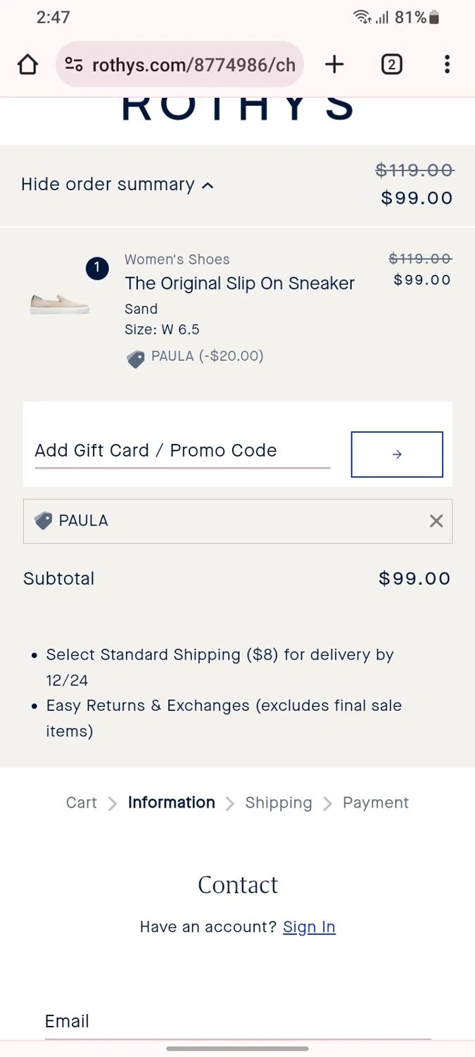 Rothy's Promo Codes 25 Off December 2023