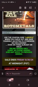 Labor24 coupon verification screenshot