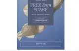 LINENSCARF coupon verification screenshot