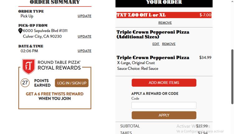 Round Table Pizza Promo Codes - 25% Off Coupons Mar 2026