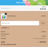 BFCM coupon verification screenshot