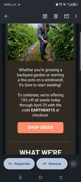 Row 7 coupon verification screenshot