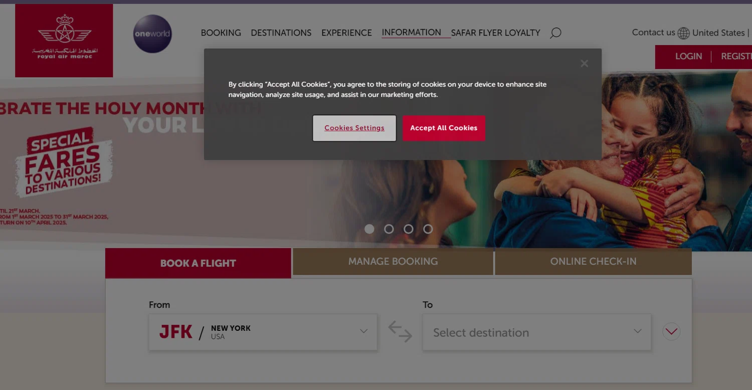 Royal Air Maroc promo code screenshot showing code FREESHIPPING applied at Royal Air Maroc checkout page. Uploaded by SimplyCodes community member Coolemorestt on Mar 7, 2025