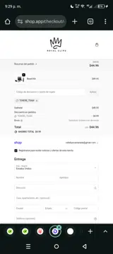 TENERE_TEAM coupon verification screenshot