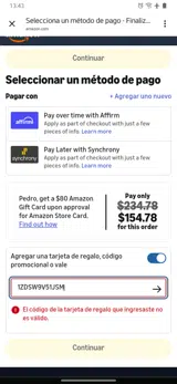 1ZDSW9V51JSM coupon verification screenshot