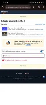 JAMIEDROID coupon verification screenshot
