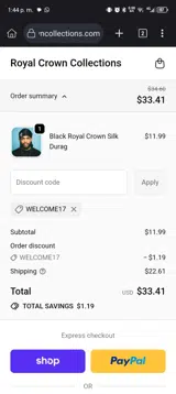 welcome17 coupon verification screenshot