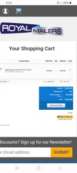 CYBER10 coupon verification screenshot