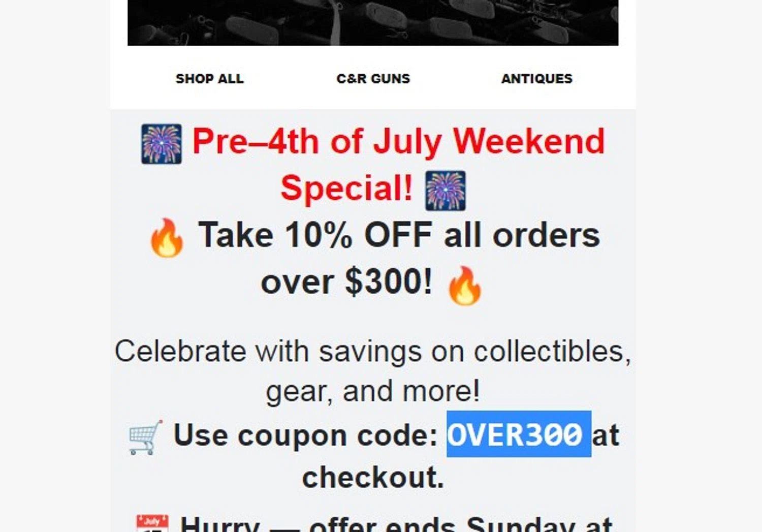 Royal Tiger Imports coupon code screenshot showing code OVER300 applied at Royal Tiger Imports checkout page. Uploaded by SimplyCodes community member yennifergonzalez on Jun 28, 2025