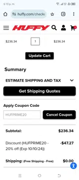 Royce Union coupon verification screenshot