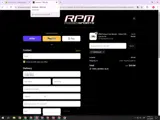 RPM Powersports coupon verification screenshot