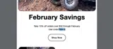 FEB10 coupon verification screenshot