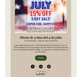 HAPPY4TH coupon verification screenshot
