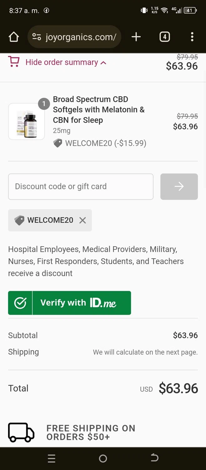 rē•spin by Halle Berry checkout page showing rē•spin by Halle Berry promo code box | Screenshot taken by SimplyCodes community member on Mar 26, 2024
