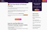 RSSFREEMONTH coupon verification screenshot